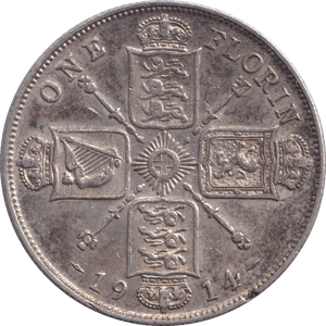 1914 FLORIN ( GVF ) - FLORIN - Cambridgeshire Coins