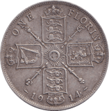 1914 FLORIN ( GVF ) - FLORIN - Cambridgeshire Coins