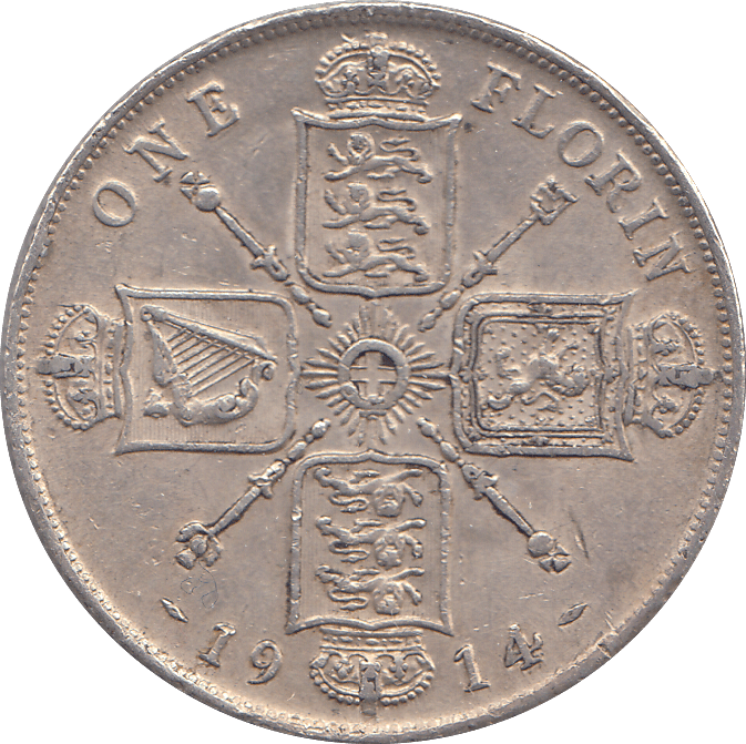 1914 FLORIN ( VF ) - FLORIN - Cambridgeshire Coins