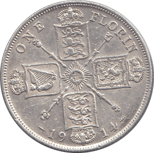 1914 FLORIN ( VF ) - FLORIN - Cambridgeshire Coins