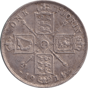 1914 FLORIN ( VF ) - FLORIN - Cambridgeshire Coins