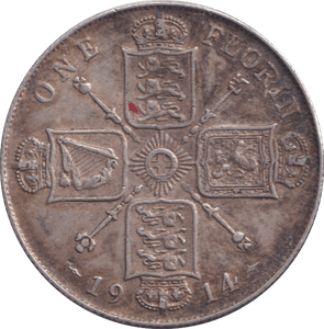 1914 FLORIN ( VF ) - FLORIN - Cambridgeshire Coins