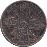 1914 FLORIN ( VF ) - FLORIN - Cambridgeshire Coins