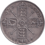 1914 FLORIN ( VF ) - FLORIN - Cambridgeshire Coins