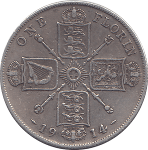 1914 FLORIN ( VF ) - FLORIN - Cambridgeshire Coins