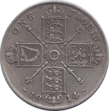 1914 FLORIN ( VF ) - FLORIN - Cambridgeshire Coins