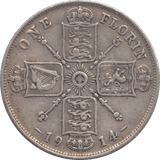 1914 FLORIN ( VF ) - FLORIN - Cambridgeshire Coins