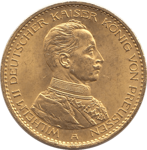 1914 GOLD 20 MARK GERMANY - GOLD WORLD COINS - Cambridgeshire Coins