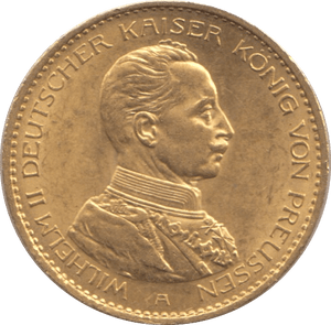1914 GOLD 20 MARK GERMANY - Gold World Coins - Cambridgeshire Coins
