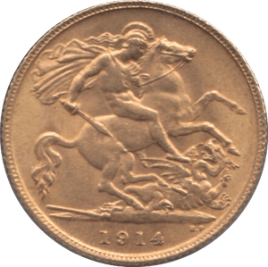 1914 GOLD HALF SOVEREIGN ( EF ) - HALF SOVEREIGN - Cambridgeshire Coins