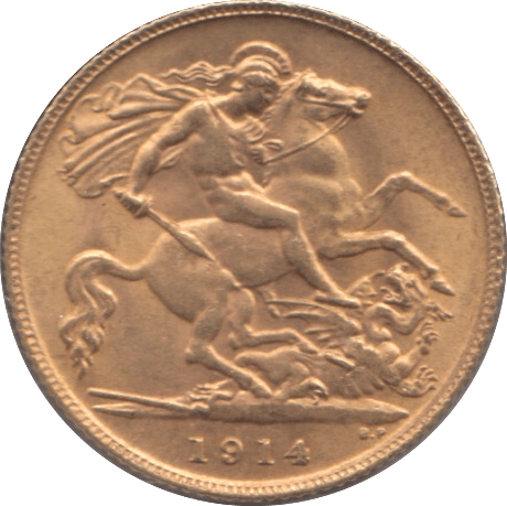 1914 GOLD HALF SOVEREIGN ( EF ) - HALF SOVEREIGN - Cambridgeshire Coins