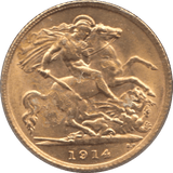 1914 GOLD HALF SOVEREIGN ( UNC ) - HALF SOVEREIGN - Cambridgeshire Coins