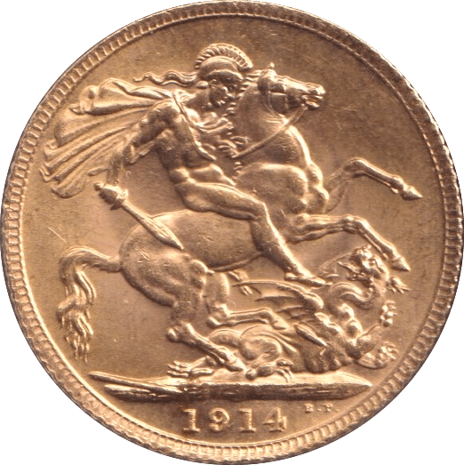 1914 GOLD SOVEREIGN ( AUNC ) - SOVEREIGN - Cambridgeshire Coins