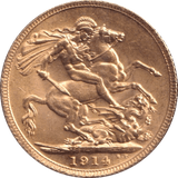 1914 GOLD SOVEREIGN ( AUNC ) - SOVEREIGN - Cambridgeshire Coins