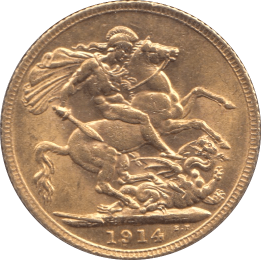 1914 GOLD SOVEREIGN ( AUNC ) - Sovereign - Cambridgeshire Coins