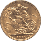 1914 GOLD SOVEREIGN ( AUNC ) - Sovereign - Cambridgeshire Coins