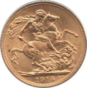 1914 GOLD SOVEREIGN ( AUNC ) - SOVEREIGN - Cambridgeshire Coins