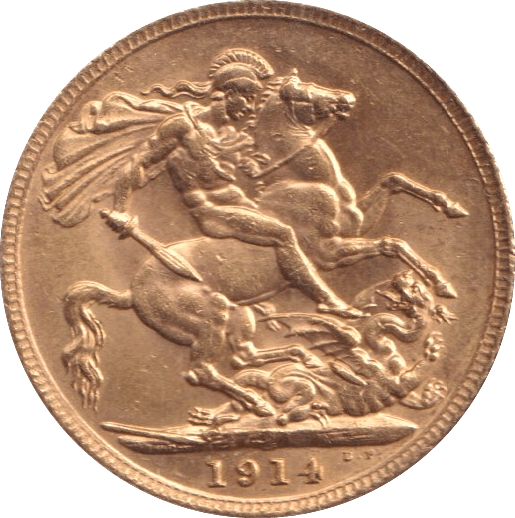 1914 GOLD SOVEREIGN ( AUNC ) - SOVEREIGN - Cambridgeshire Coins