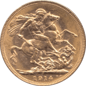 1914 GOLD SOVEREIGN ( EF ) PERTH MINT - SOVEREIGN - Cambridgeshire Coins