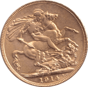 1914 GOLD SOVEREIGN ( GVF ) MELBOURNE MINT - SOVEREIGN - Cambridgeshire Coins