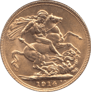 1914 GOLD SOVEREIGN ( UNC ) 2 - Sovereign - Cambridgeshire Coins