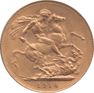 1914 GOLD SOVEREIGN ( UNC ) PERTH MINT - GOLD WORLD COINS - Cambridgeshire Coins