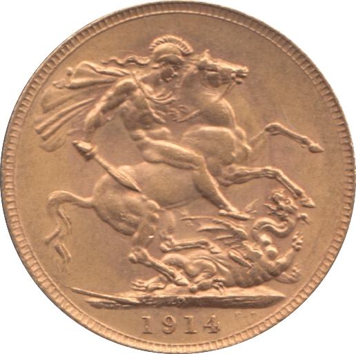 1914 GOLD SOVEREIGN ( UNC ) PERTH MINT - GOLD WORLD COINS - Cambridgeshire Coins
