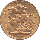 1914 GOLD SOVEREIGN ( UNC ) - SOVEREIGN - Cambridgeshire Coins