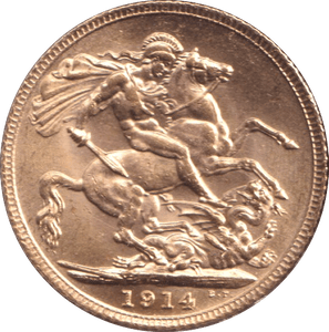 1914 GOLD SOVEREIGN ( UNC ) - SOVEREIGN - Cambridgeshire Coins