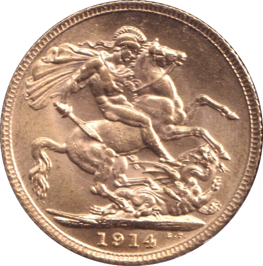 1914 GOLD SOVEREIGN ( UNC ) - SOVEREIGN - Cambridgeshire Coins