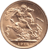 1914 GOLD SOVEREIGN ( UNC ) - SOVEREIGN - Cambridgeshire Coins