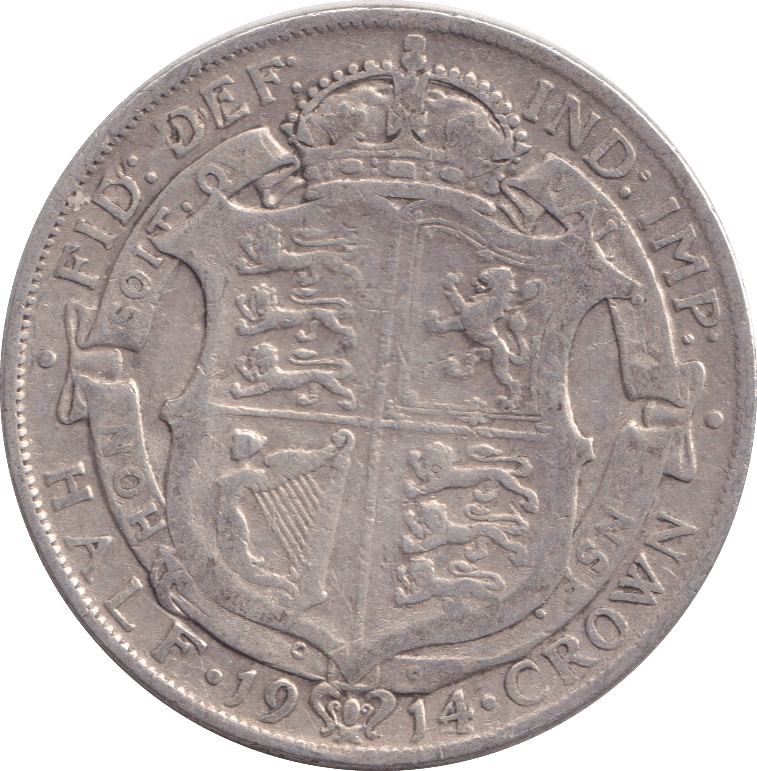 1914 HALF CROWN ( FINE ) - DOUBLE FLORIN - Cambridgeshire Coins