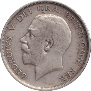 1914 HALF CROWN ( VF ) - HALF FARTHING - Cambridgeshire Coins