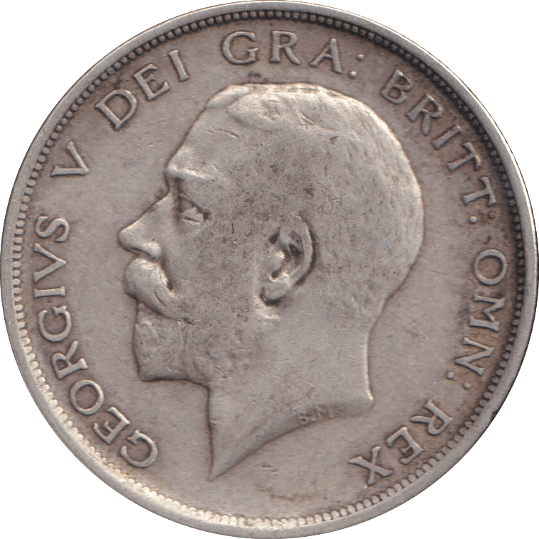 1914 HALF CROWN ( VF ) - HALF FARTHING - Cambridgeshire Coins