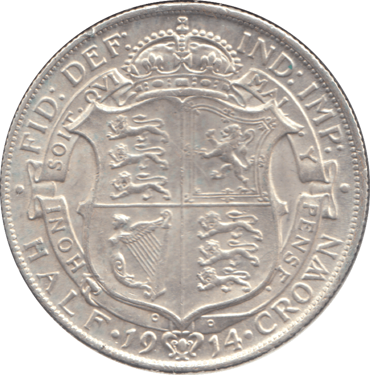1914 HALFCROWN ( AUNC ) - HALFCROWN - Cambridgeshire Coins