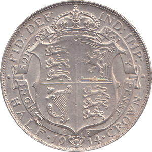 1914 HALFCROWN ( AUNC ) - HALFCROWN - Cambridgeshire Coins