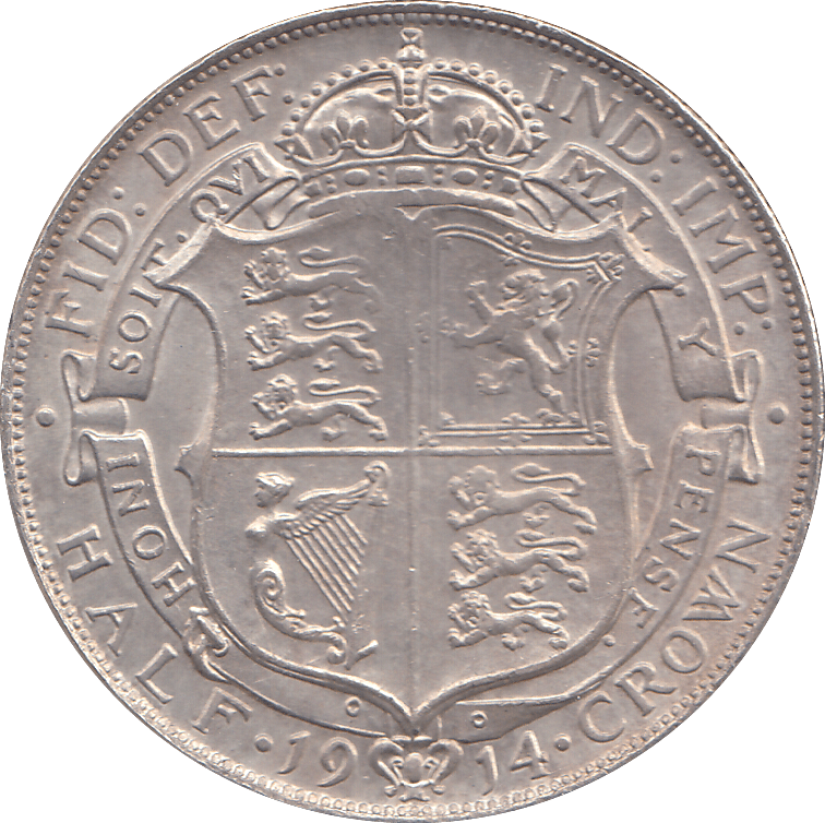 1914 HALFCROWN ( AUNC ) - HALFCROWN - Cambridgeshire Coins
