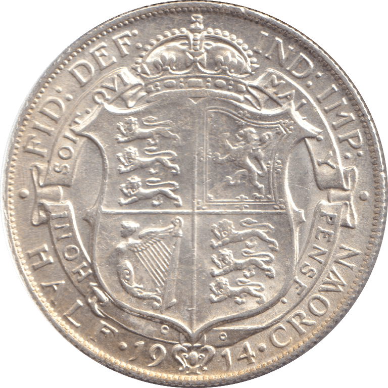 1914 HALFCROWN ( AUNC ) - HALFCROWN - Cambridgeshire Coins