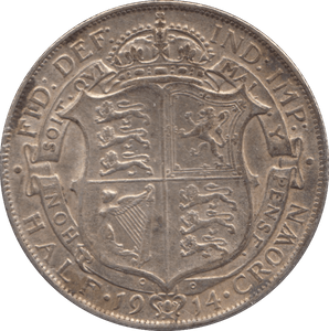1914 HALFCROWN ( EF ) - HALFCROWN - Cambridgeshire Coins