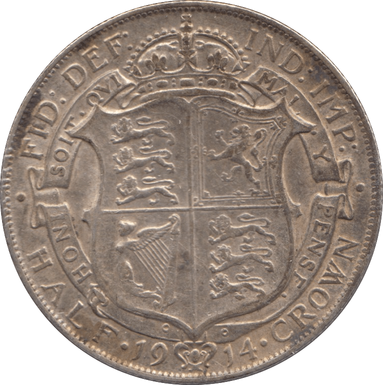 1914 HALFCROWN ( EF ) - HALFCROWN - Cambridgeshire Coins