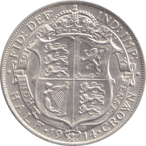 1914 HALFCROWN ( EF ) - HALFCROWN - Cambridgeshire Coins