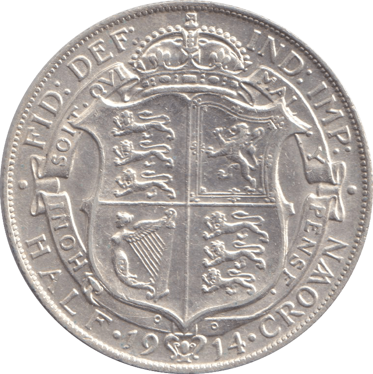1914 HALFCROWN ( EF ) - HALFCROWN - Cambridgeshire Coins