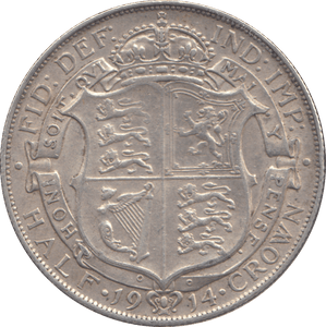 1914 HALFCROWN ( EF ) - HALFCROWN - Cambridgeshire Coins