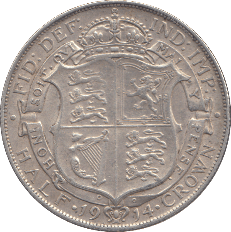 1914 HALFCROWN ( EF ) - HALFCROWN - Cambridgeshire Coins