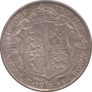 1914 HALFCROWN ( EF ) - HALFCROWN - Cambridgeshire Coins