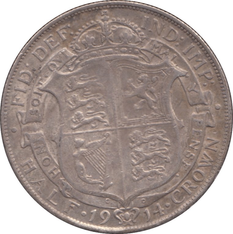 1914 HALFCROWN ( EF ) - HALFCROWN - Cambridgeshire Coins