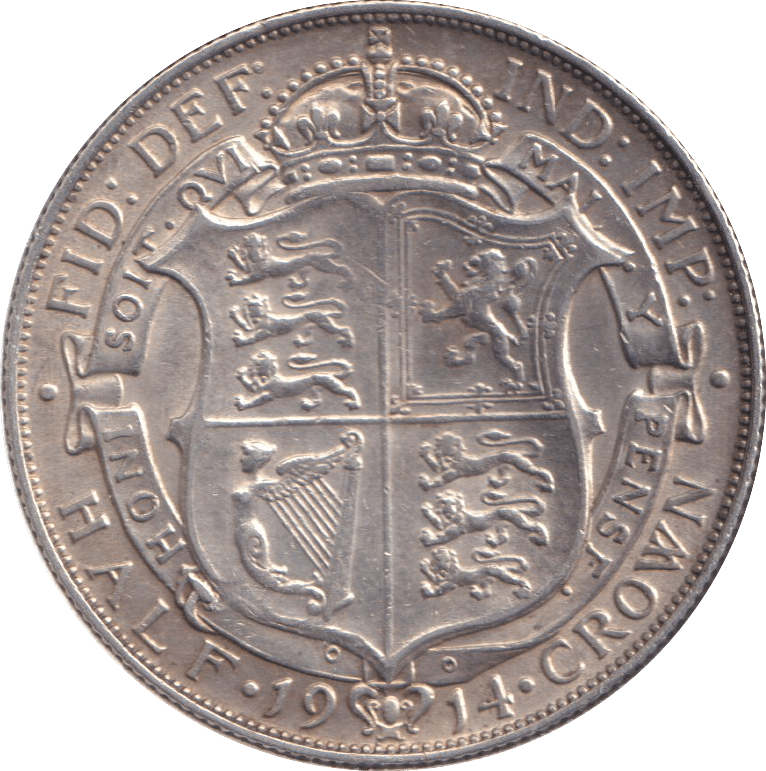 1914 HALFCROWN ( EF ) - WORLD COINS - Cambridgeshire Coins