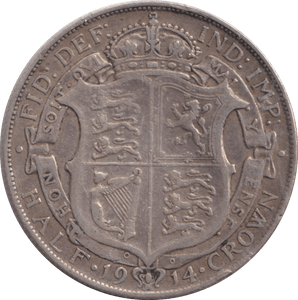 1914 HALFCROWN ( FINE ) - HALFCROWN - Cambridgeshire Coins