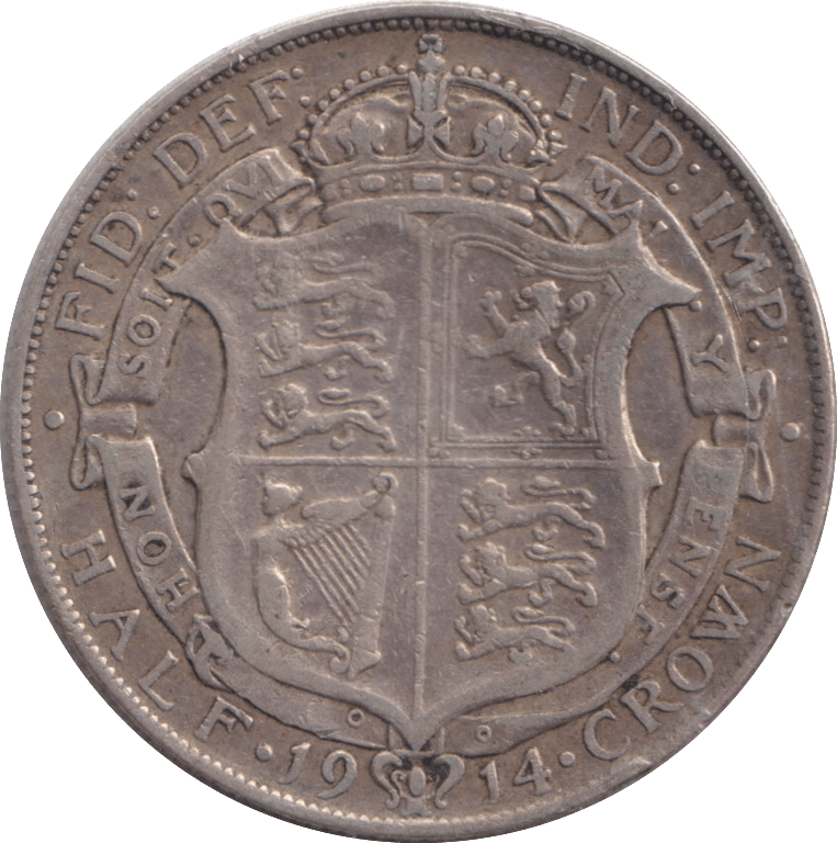 1914 HALFCROWN ( FINE ) - HALFCROWN - Cambridgeshire Coins