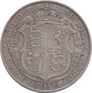 1914 HALFCROWN ( FINE ) - HALFCROWN - Cambridgeshire Coins